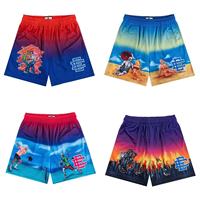 2025 New Summer EE Eric Emanuel Basic Mesh Short Classic Floral Printed Gym Shorts Men's Gym Basketball Sports Beach Shorts Men
