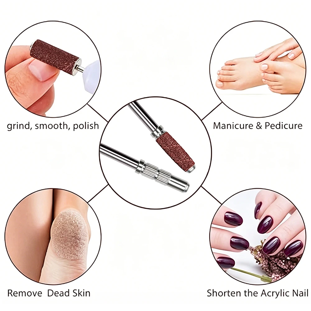 1pcs Nail Art Mandrel Bits Shank Sanding Band Drill Bits for Nail Drill Manicure Tools Pedicure Nail Drill Accessories view 6