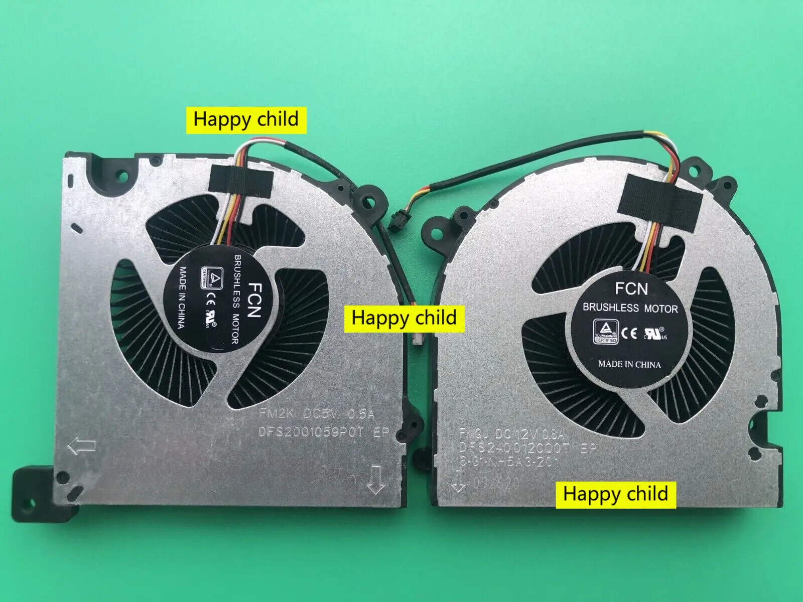 Original for CLEVO NH55AC CPU+GPU COOLING FAN R+L