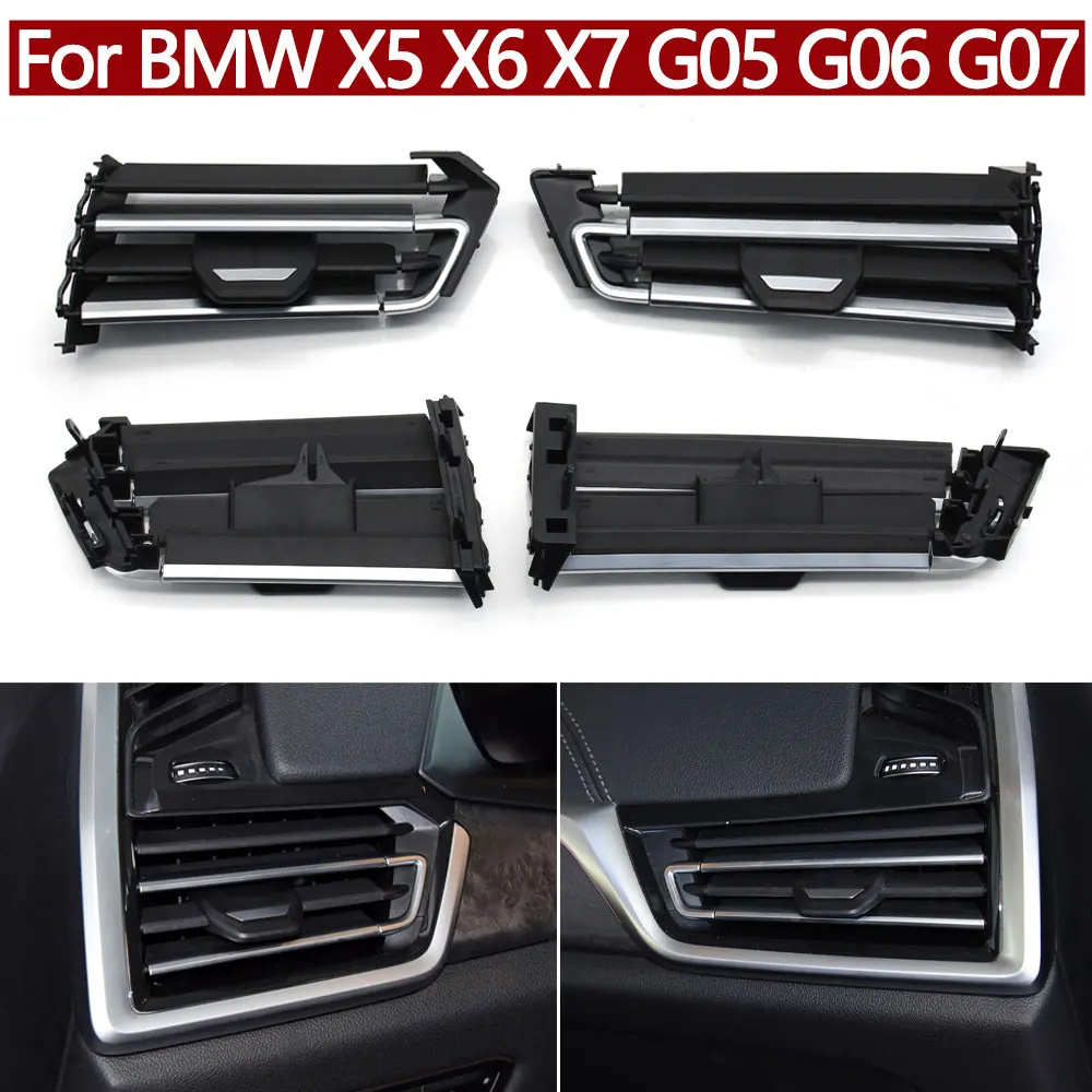 

LHD Car Dashboard Left Right Air Conditioning AC Vent Outlet Grille Repair Kit For BMW X5 X6 X7 G05 G06 G07 2019-2022