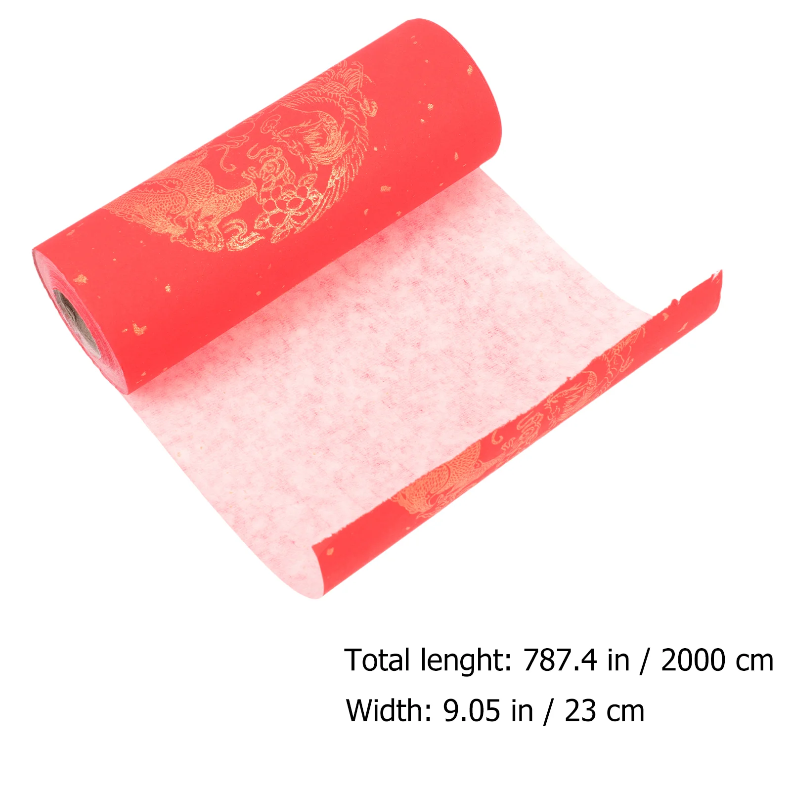 Sprinkle Gold Spring Festival Couplet Paper Chinese Supply Red Blank Scroll Decoupage Rice Xuan Material