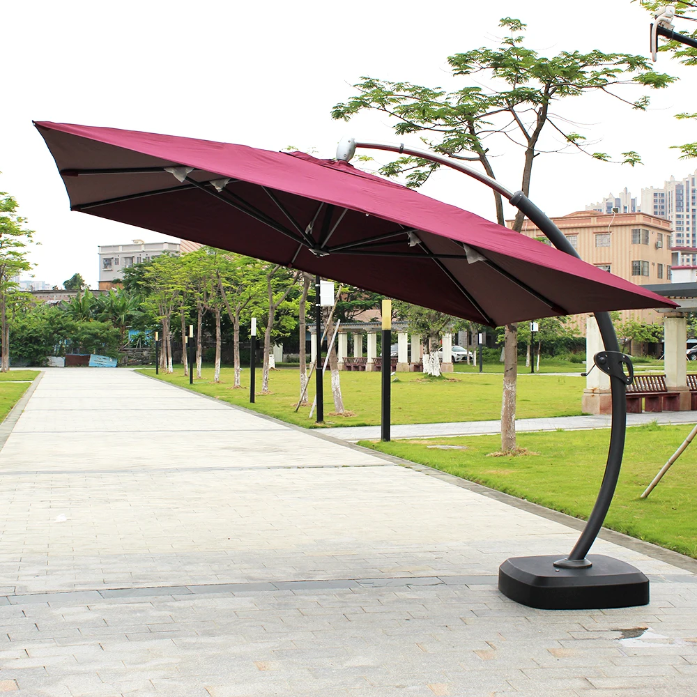 Modern Design Outdoor Parasol Terrasse For Patio Courtyard Dining Supermarket Hotel And Park Made Of Polyester