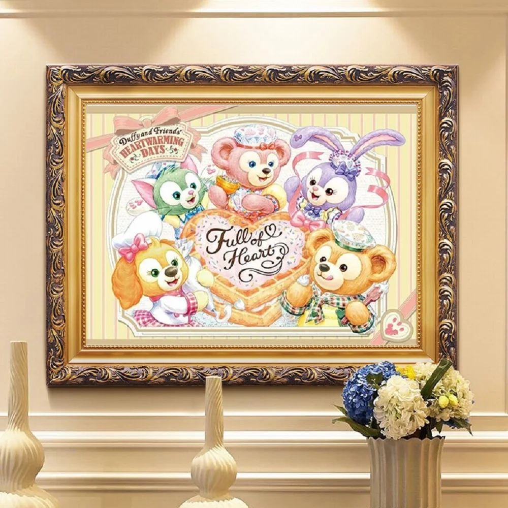 

Diamond Painting 5D Cartoon Duffy Bear DIY Sticking Drills Embroider Handiwork Hobby Living Room Decoration Draw Handmade Gifts