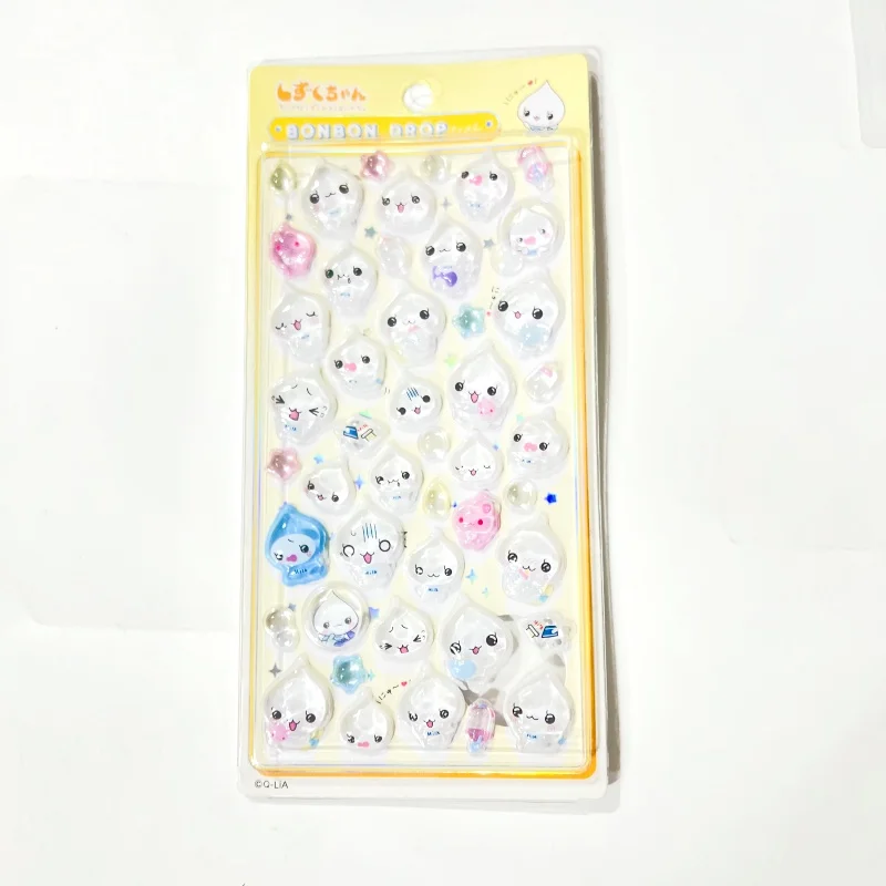 Adesivo Decorativo in Resina a Forma di Goccia d'Acqua in Stile Antico, Cristallo 3D Tridimensionale, Solido e Carino