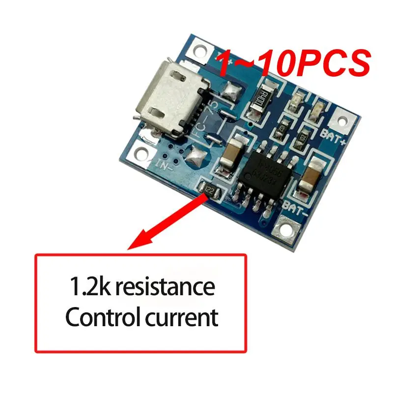 1~10PCS Type-c/Micro/Mini USB 5V 1A 18650 TP4056 Lithium Battery Charger Module Charging Board With Protection Dual Functions 1A