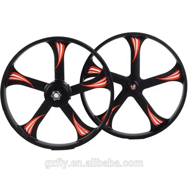 wholesale 26 inch 5 spoke fat bike wheels bicycle snow fat bike mag wheels