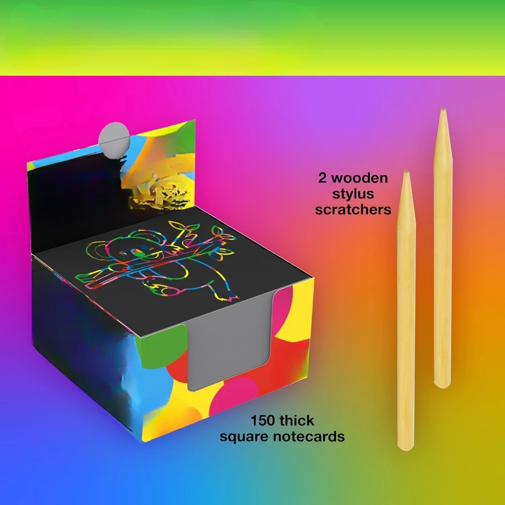 The fun of children and teenagers' gifts and colorful scratch paper, summer events, weddings, birthday parties