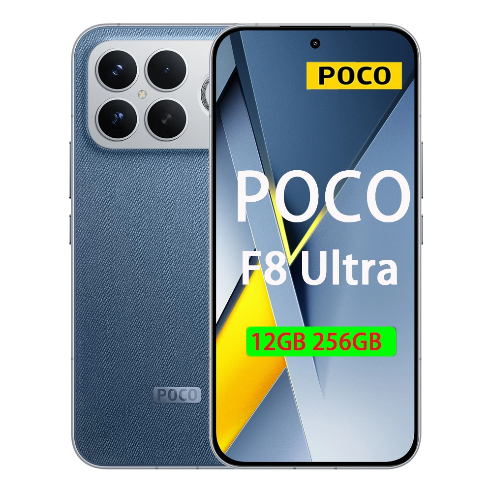 Version Globale POCO F8 Ultra 12 Go 256 Go Smartphone 50 MP Light Fusion 950 avec OIS Écran AMOLED POCO HyperRGB 6,9'' 120 Hz Batterie massive 6500 mAh (type)