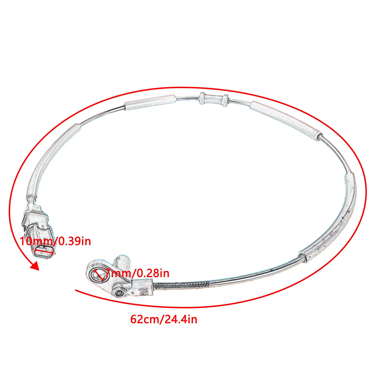 1 pc přední brzda ABS rychlost senzor kabel pro kawasaki nindža 400 EX400 2018-2022