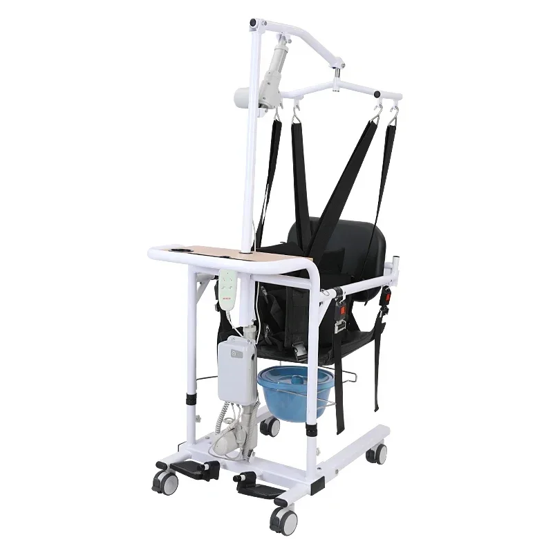 Electric Transfer Lift Easy Mobility Chair Elderly Upper Body Lifting Safety Harness Vest Metal Transfer Chair