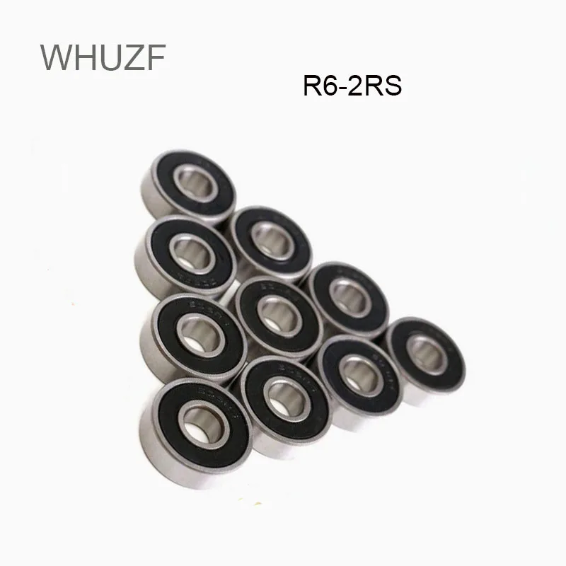 

R6-2RS R8-2RS Miniature Bearing ABEC-3 (10PCS) Industry Motor Spindle R6HC 9.525x22.22x7.14mm Miniatrue Ball Bearings