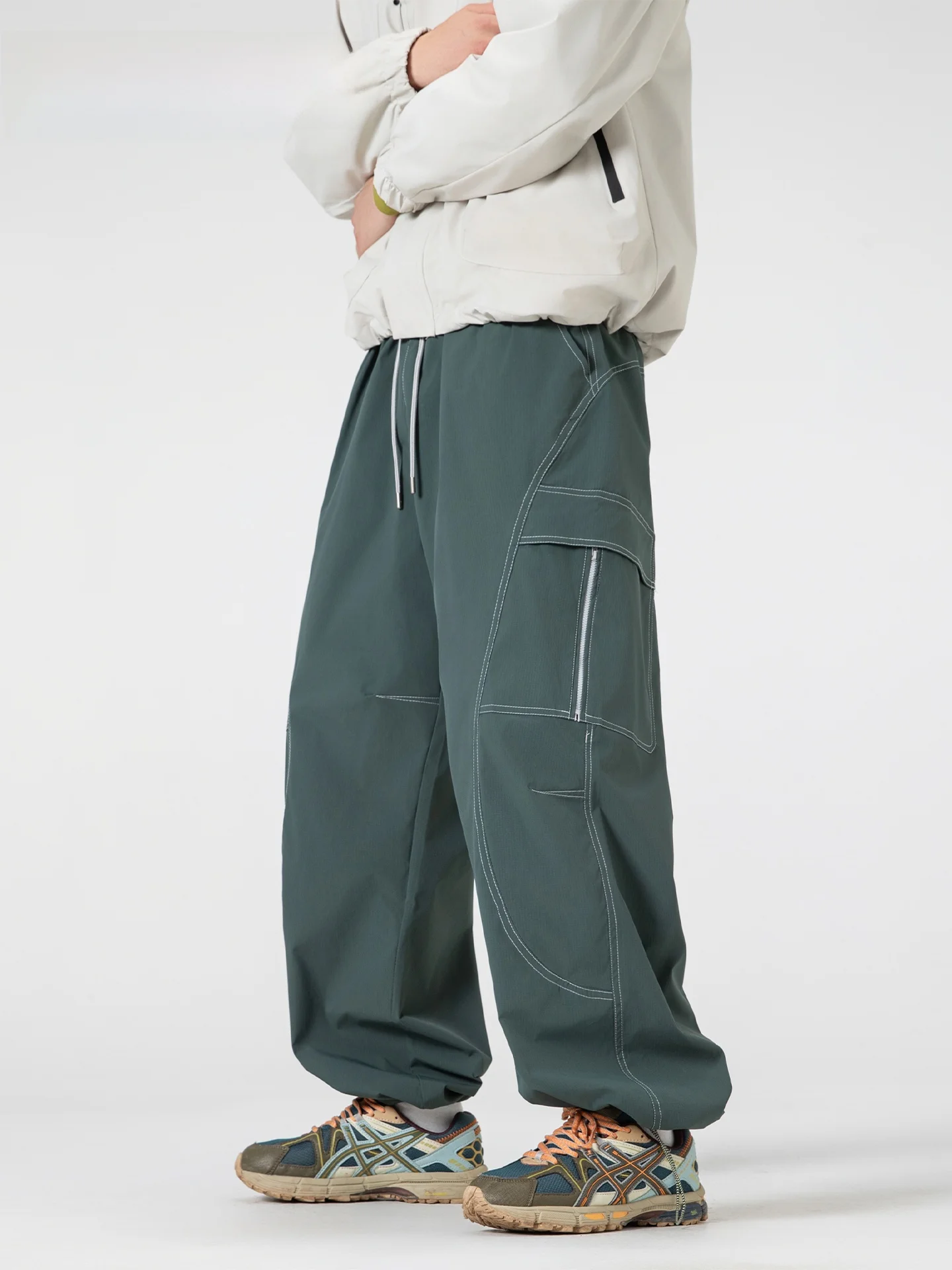 

JOKARJONNY Outdoor Tee-Proof Water-Resistant Qui-Drng Sports Cargo Pants Lightweight Chemical Workwear Trousers for Men...