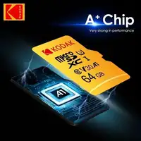 Tarjeta de memoria Micro SD Kodak 32GB-256GB - Alta velocidad Clase 10 U3 UHS-I para teléfonos inteligentes, cámaras digitales, tabletas y drones