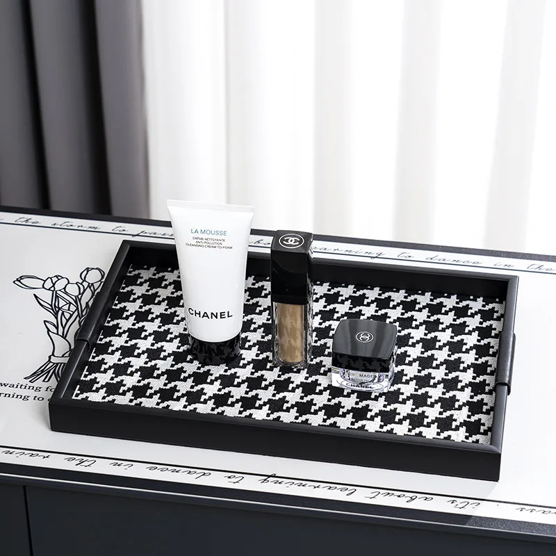 

Simple ins Thousand Birds Grid Storage Tray Cosmetics Perfume Aromatherapy Storage Tray Bathroom Countertop Accessories Ornament