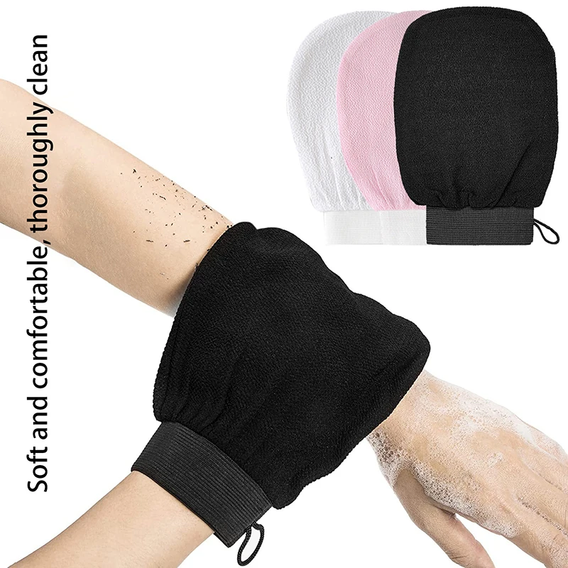 Double Side Bath Shower Towel Glove Exfoliating Durable Scrub Remove Dead Skin Body Deep Cleansing Towels Household