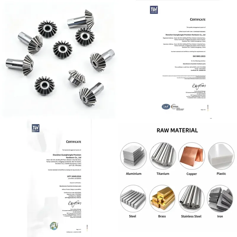 Custom CNC Machined Straight Bevel Gear Hardened Alloy Steel Shaft Micro Transmission Gears