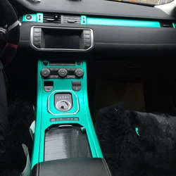 For Land Rover Range Rover Evoque Interior Central Control Panel Door Handle Carbon Fiber Stickers Decals Car styling Accessorie