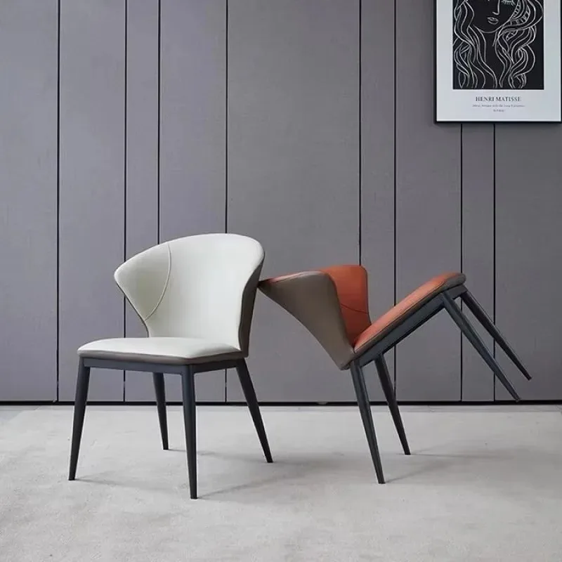 Italian Style Modern Light Luxury Leisure Dining Chair with Backrest Solid Wood Commercial Hotel Restaurant Guangdong