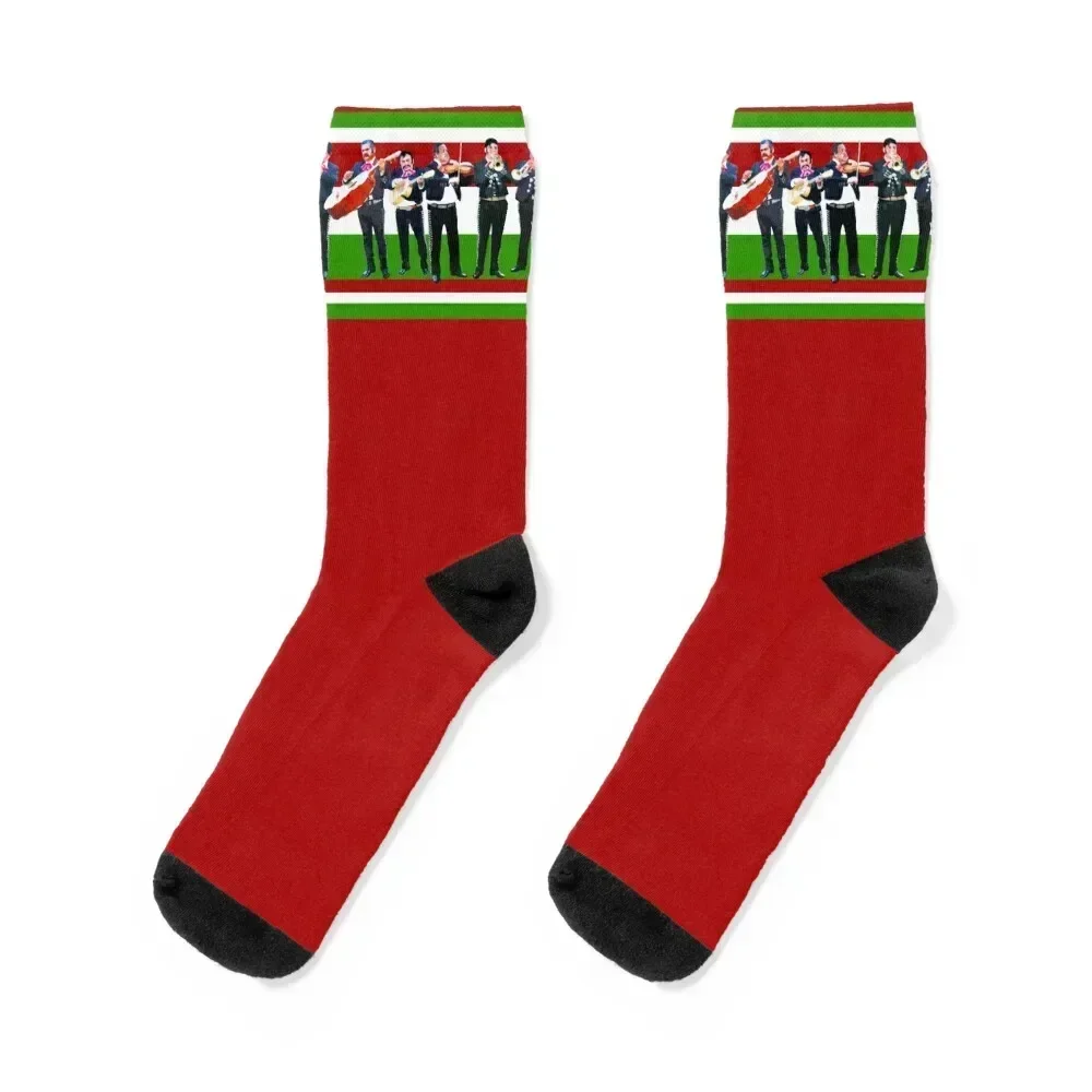 Mexican Mariachi Band Socks Children's bright garter Thermal man winter Women's Socks Men's
