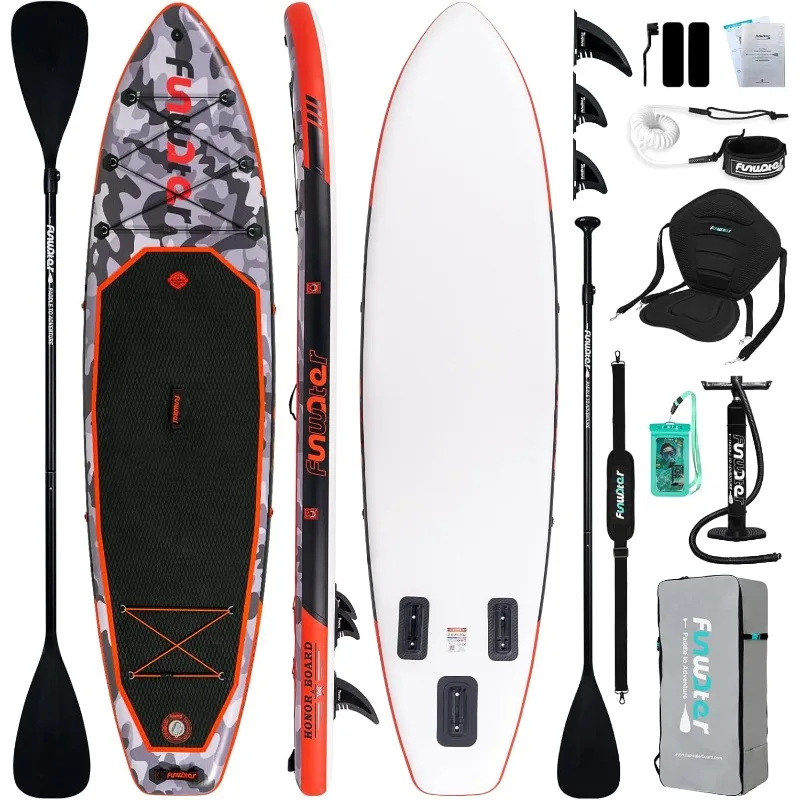 FunWater Inflatable Paddle Boards Ultra-Light Stand Up Paddleboard with Different Configurations SUP Accessories for Adult Youth