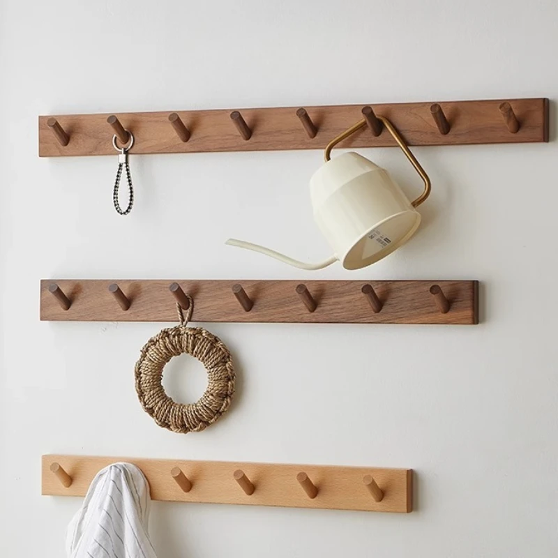 

Wooden Coat Racks Minimalist Wall Hanger Storage Organizer Clothes Racks Living Room Luxury Clothing Shelf Aesthetic Furniture