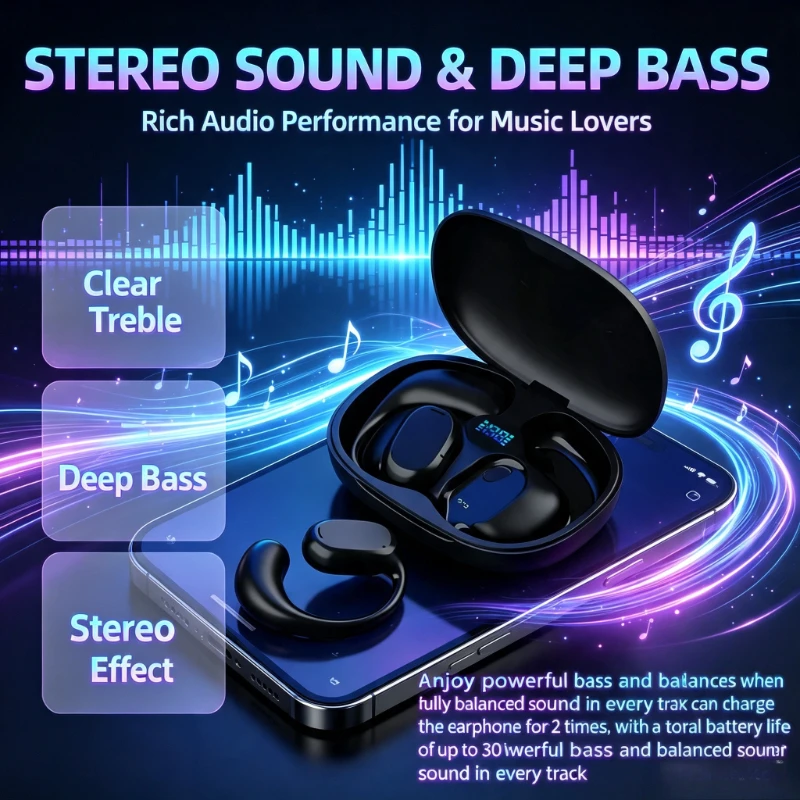 Outdoor Sports GT280 Bluetooth Wireless Earphones Touch Control Earbuds Digital Display Charging Bin Headset Suitable for Music
