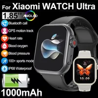 2025 nuevo reloj inteligente AMOLED con batería de 1000mAh Ultra K62 hombres mujeres ritmo cardíaco 100 + deporte HD Bluetooth llamada IP67 reloj inteligente resistente al agua