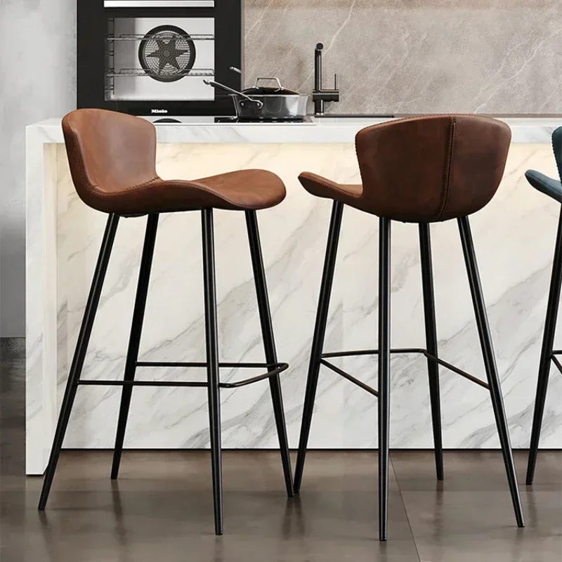 

Accent Bar Stools Nordic Kitchen Ergonomic Elegant Bar Stool Relaxing Comfortable Black Sgabelli Da Bar Restaurant Furniture