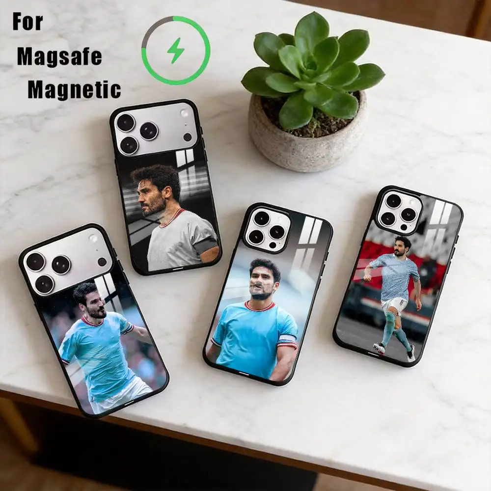 Sports Ilkay G-Gundogan Football Phone Case For iPhone17,16,15,14,13,12,11 Plus,Pro Allows magnetic wireless charging