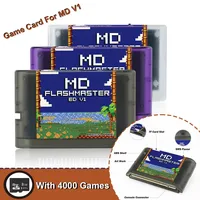 Nuevo Cartucho de Juego 4000 en 1 para Mega Drive MD, Casete de Juego con Tarjeta TF de 8GB para Consola de Juegos Retro Genesis
