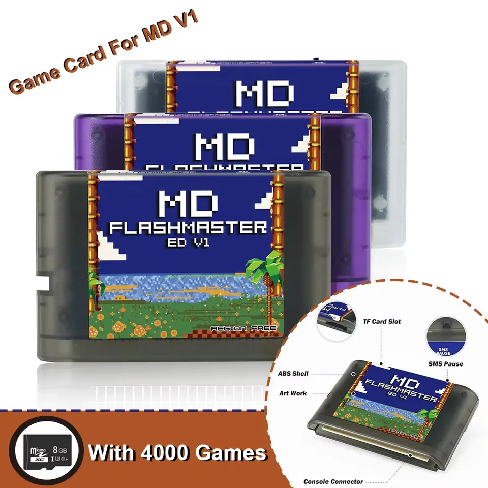 は*ん様 大量！レトロゲームまとめ売り　メガドライブ　プレステ　DS ファミコン メガドライブMDゲームカセット用新型4000 in 1ゲームカートリッジ