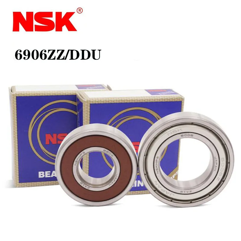 

Original Japan NSK Deep Groove Ball Bearing 6906ZZ 6906DDU 30*47*9mm ABEC-9 High Precision Speed Metal Rubber Sealed Bearings