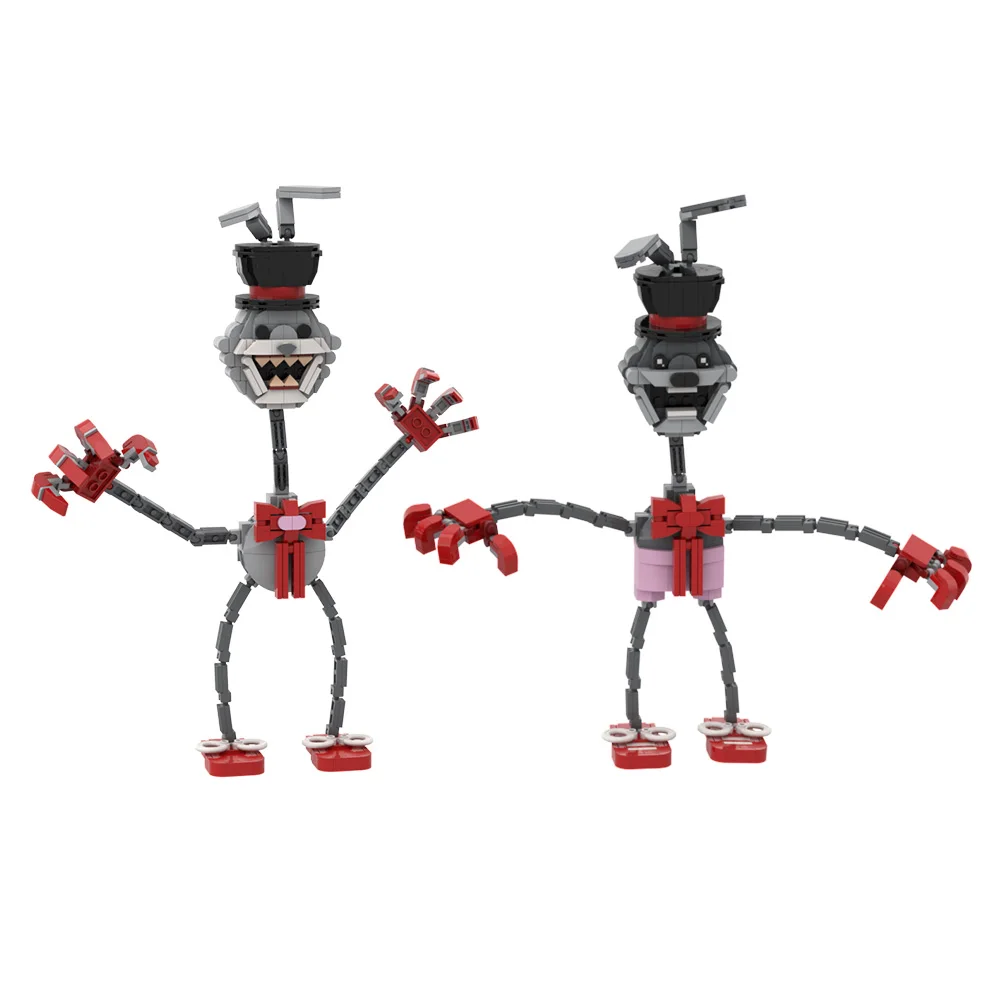 

MOC Building Blocks Frankie Devil Rabbit Figure Model Finding Frankie Game Scary Action Doll Brick Toy