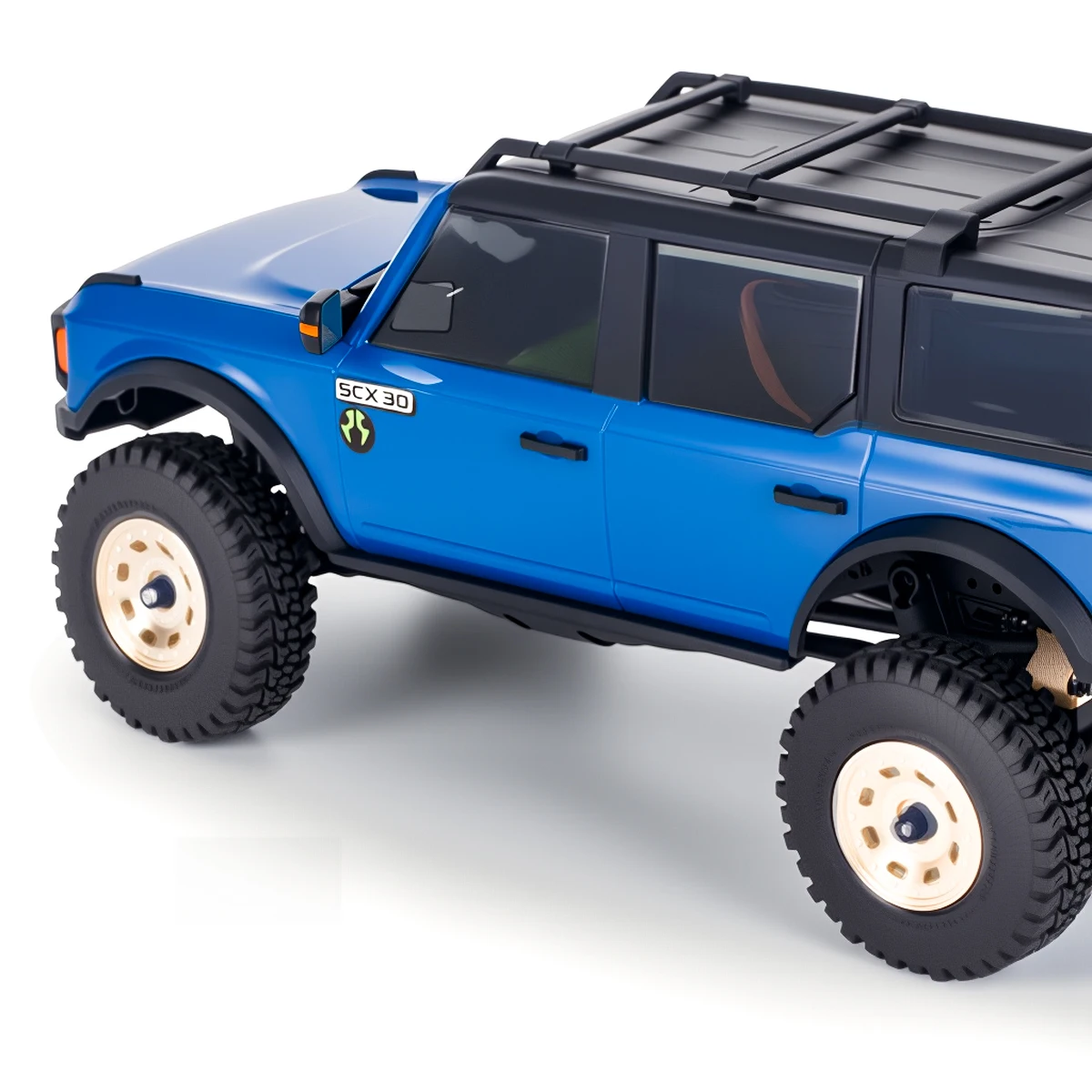 Axial SCX30 0.7인치 황동 휠 업그레이드 4개 1/30 스케일 포드 브론코 4X4 및 지프 랭글러 JLU RC 트럭용