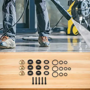 1 sada těsnění čerpadla pro tlakovou myčku pro 190595GS 190711GS, příslušenství pro zahradní elektrické nářadí 9 nejlepší prodej sady na opravu čerpadla tlakového mycího prostředku - №8