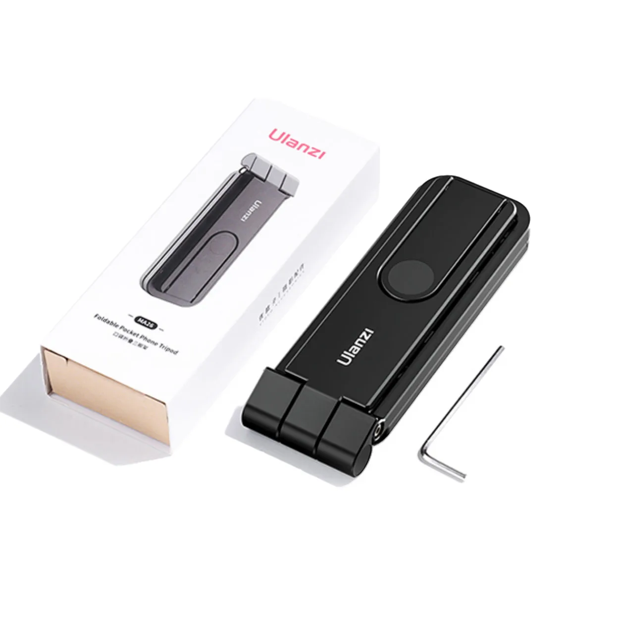 Original Ulanzi MA26 Domino Pocket Foldable Tripod Mini Handheld Rotatable Phone Bracket Vlog Live Streaming Photography