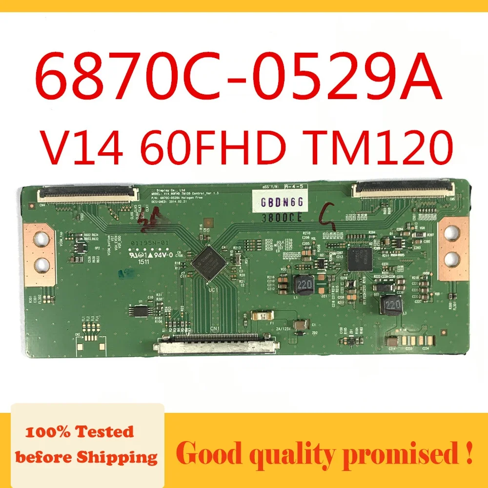 Tarjeta Tcon 6870C-0529A Placa lógica 6870C 6870C 0529A V14 60FHD TM120 Placa de equipo Original Placa Tarjeta de visualización de TV Placa T Con