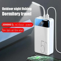 High Capacity Power Bank 100000mAh 3 USB Fast Portable Charger Powerbank for iPhone Samsung Huawei Xiaomi External Spare Battery