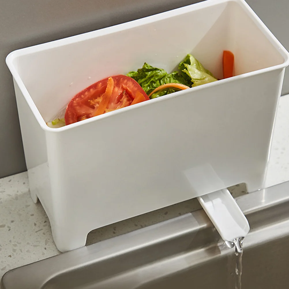 

2pcs Drain Trash Bin Premium Pp Material Kitchen Bathroom Multi-Function Waste Container For Fruit Vegetable Garbage Home