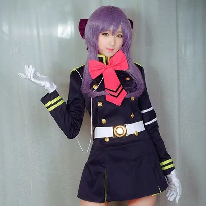 

Seraph of the End Hiiragi Shinoa Cosplay Costume, Gekki Squad Uniform Anime Outfit