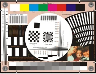 Camera multi-function comprehensive test card Scientific research testing QC demonstration project acceptance 385x290X 0.25mm