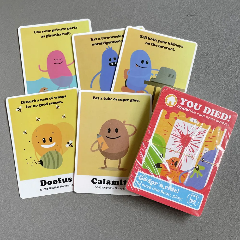 Gry Dumb Ways to Die Card Game The Viral Hit Card Game na urodziny uczelni Więcej gier rodzinnych Gry imprezowe Zabawna gra