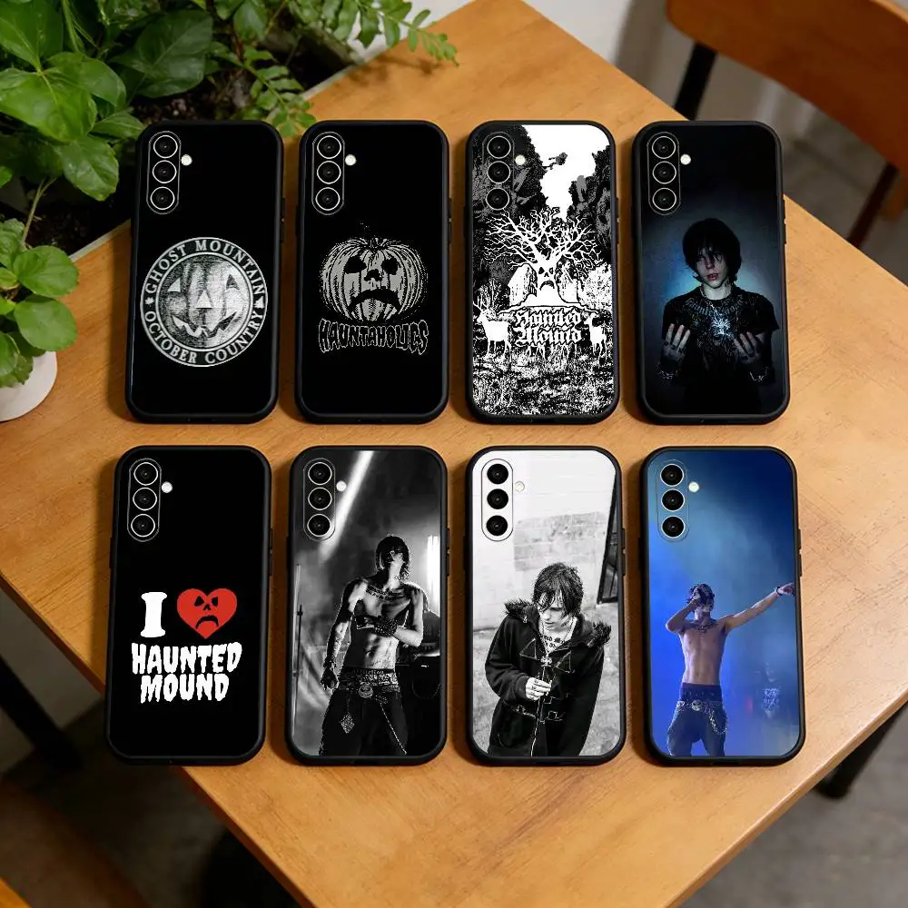 H-Haunted Mound S-Sematary   Phone Case Black Silicone Soft For Samsung Galaxy A73,A72,A71,A70,A53,A52,A51