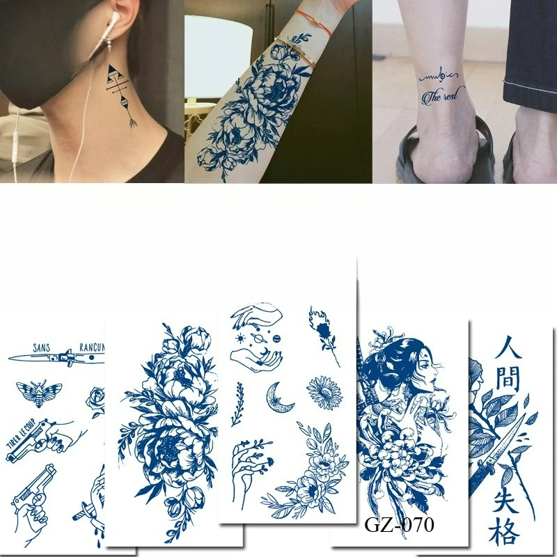 

Temporary Tattoos,Tattoo Stickers,Waterproof Long-Lasting 15 Days,Semi-Permanent Fake Tattoo,body art for Men Women