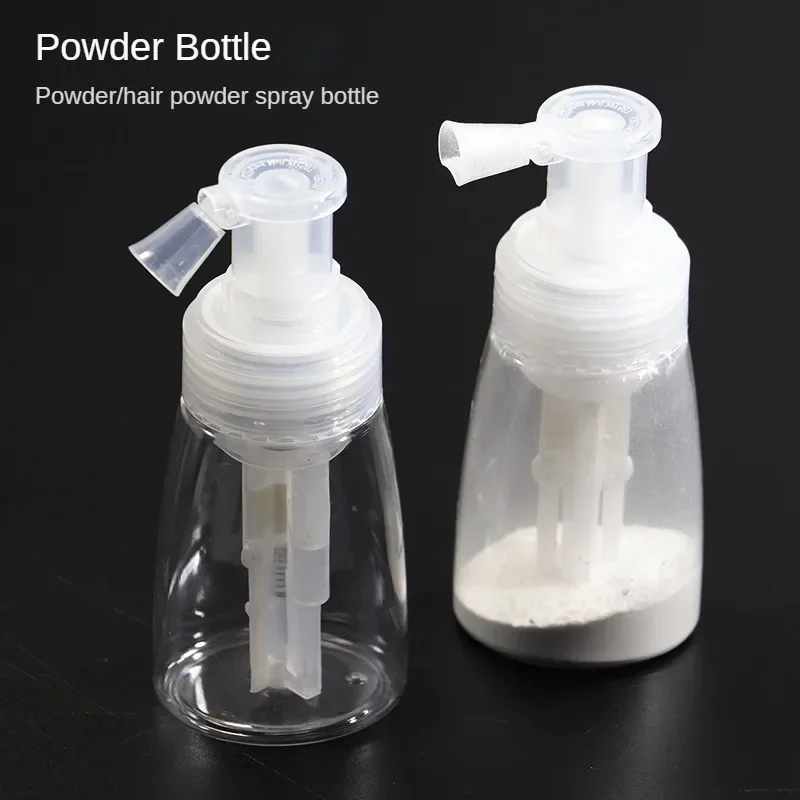 180ML Barbertop Hair Salon Powder Spray Bottle Barber Talcum Refillable Silicone Container Styling Tools Accessories