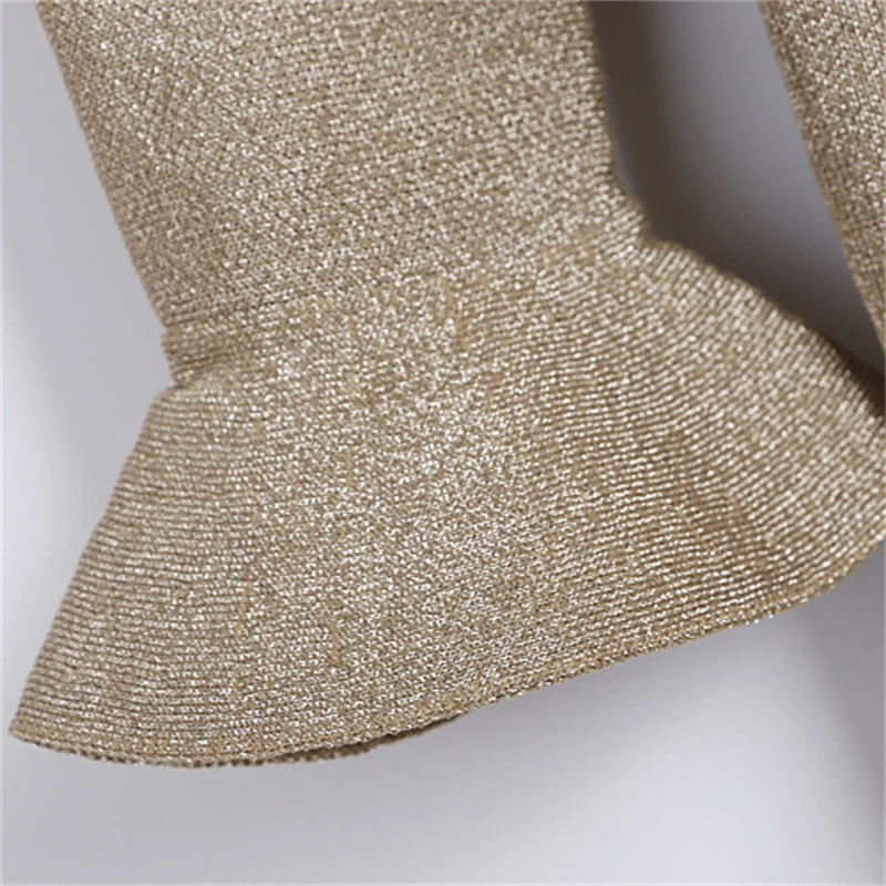 レディースワンピース 2026年春新作 伸縮性のあるニット素材 スリムフィット ロングワンピース フレア袖 ラウンドネック ヒップハグワンピース パーティードレス Y2K