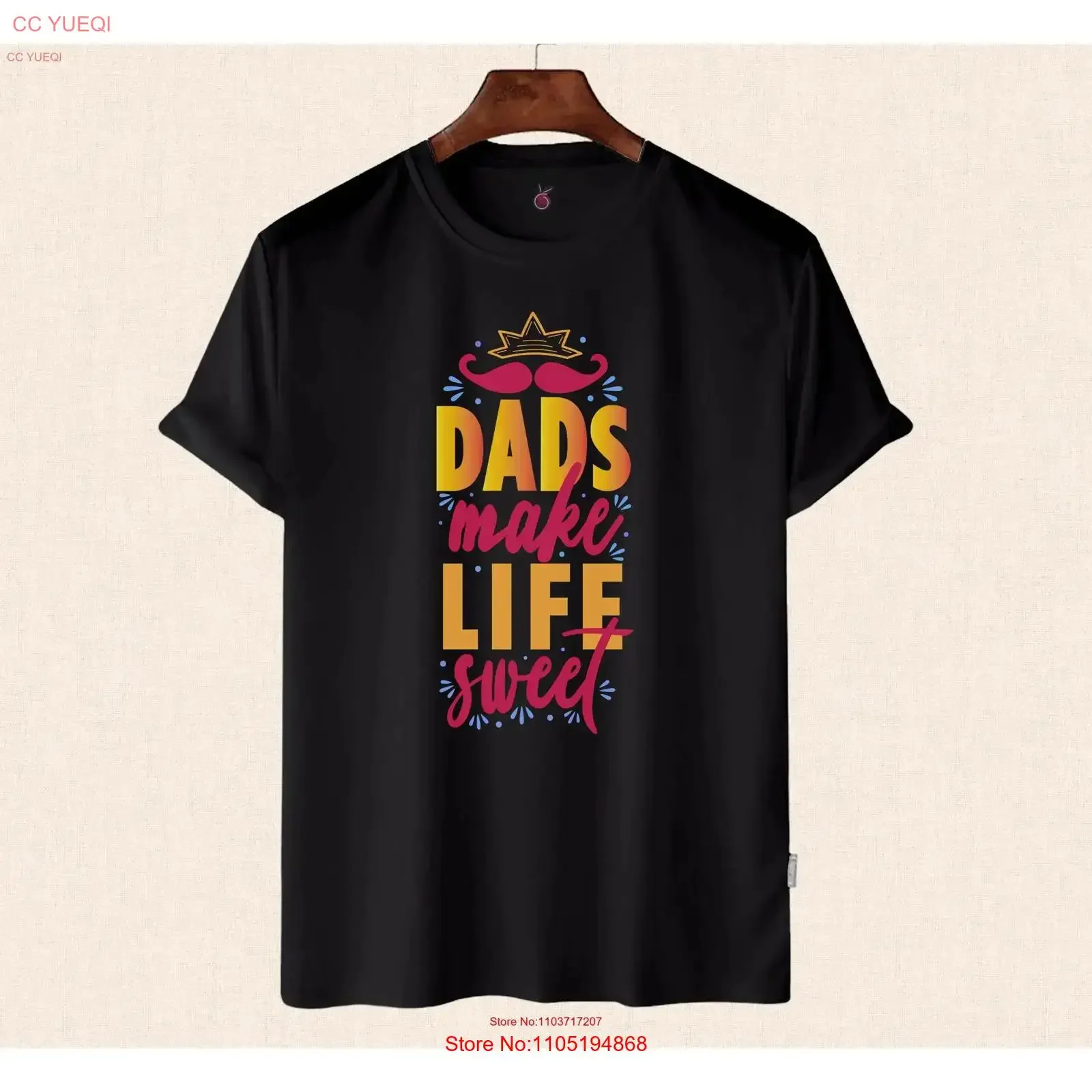 Dads make Life SweeT T Shirt Father's Day Funny Dad s for Husband Cool Best vintage Washed Stylish Unisex Casual