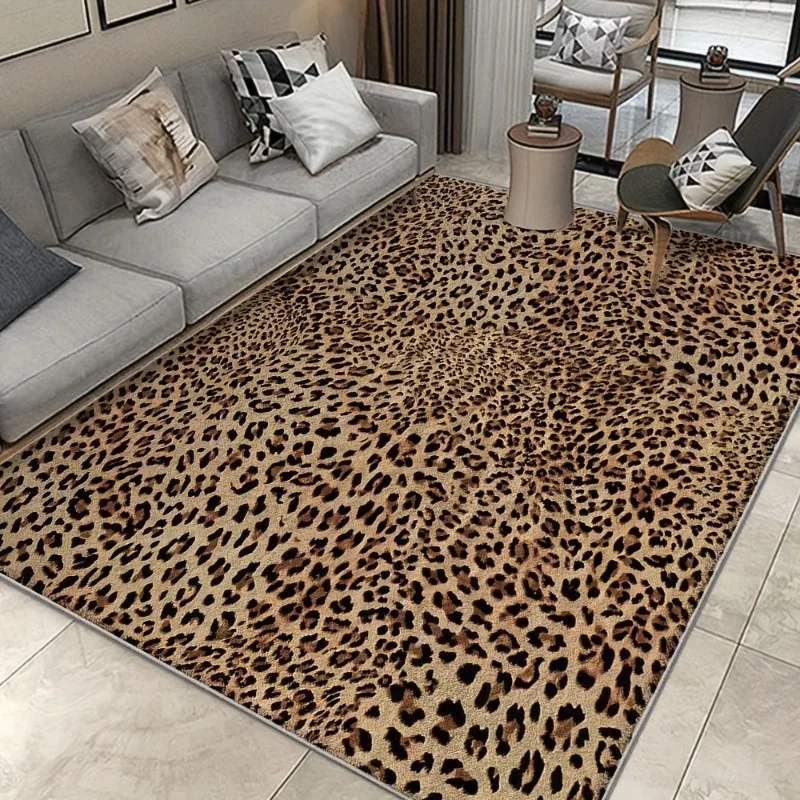 Luxury Red Rose Floral Flannel Rug Non Slip Indoor Area Carpet Soft Vintage Floor Mat for Living Room Bedroom Classic Home Decor