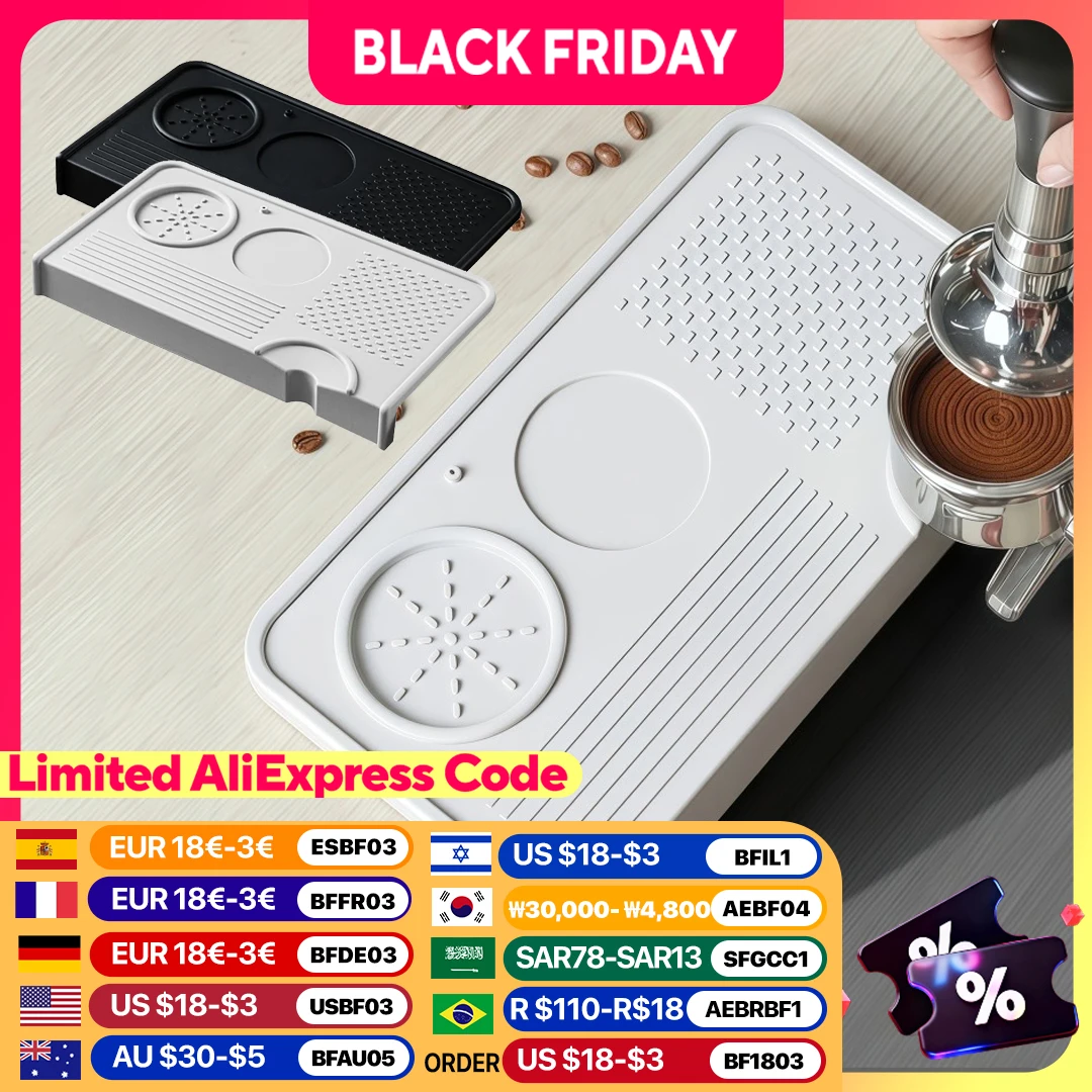 

Коврик для тампера для кофе, подставка для станции, держатель портафильтра, опорная подставка, ореховое дерево для 51 мм, 54 мм, 58 мм, аксессуары для эспрессо, бариста