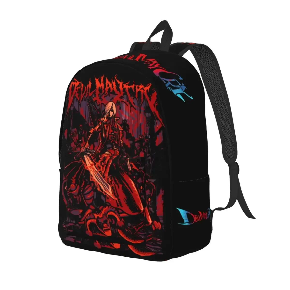 Custom Bag Devils Action Game Casual May Cry Backpack Outdoor Student Business PC Gaming DMC Daypack For Men Women Laptop Canvas